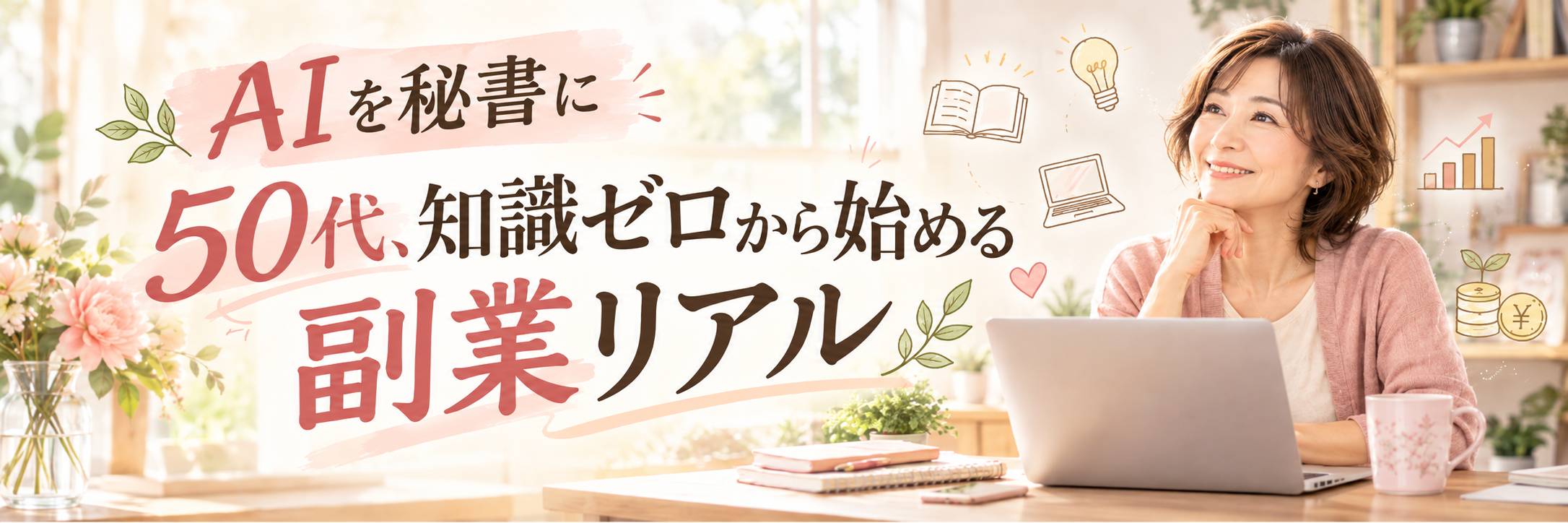 AIを秘書に｜50代、知識ゼロから始める副業リアル